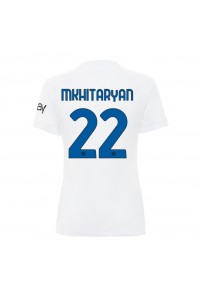 Inter Milan Henrikh Mkhitaryan #22 Voetbaltruitje Uit tenue Dames 2023-24 Korte Mouw
